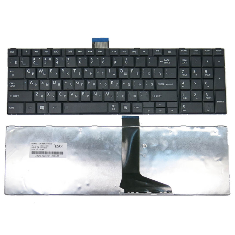 Клавиатура для Toshiba Satellite C850 C855 C870 C875 L850 L850D L855 L870 L875 S855 NSK TV0SV TV0SU TT0SV TT0SU 9Z.N7USV.00R