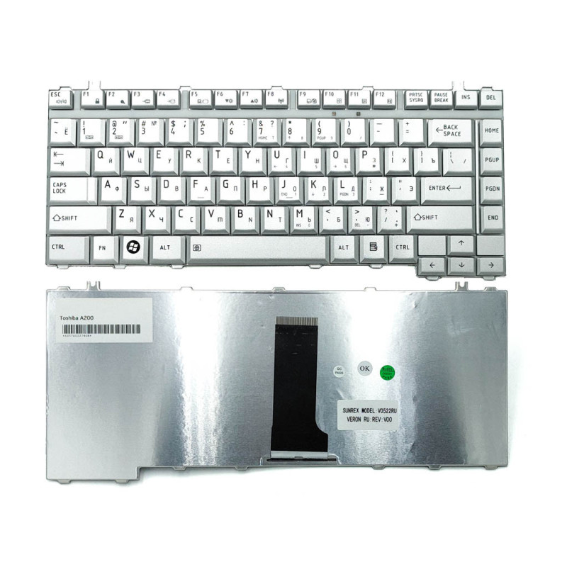 Клавіатура для Toshiba AEBL5U00040-US AEBL5700150-RU AEBL5U00120 KFRSBJ124A MP-06866SU-9304 MP-06866SU-9204 MP-06866U4-6983