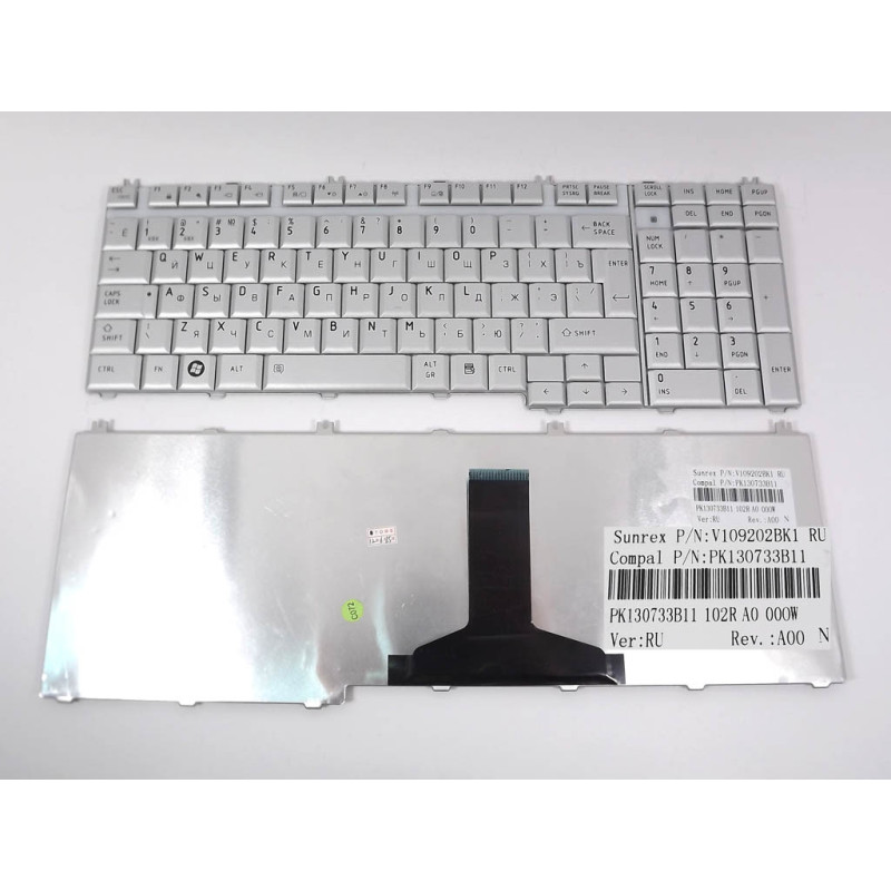 Клавиатура для ноутбука Toshiba A500 P200 P300 A500D A505 P205 P305 P500 L350 L555 X200 X205 L355 L500 L505 L583 L586 L775D L75