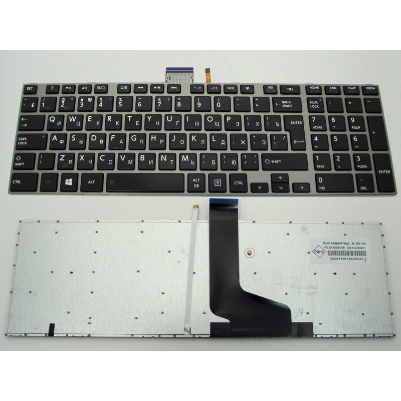 Клавиатура для Toshiba Satellite 9Z.N7USU.00R 9Z.N7TSV.00R 9Z.N7TSU.00R 0KN0-ZW3RU03 0KN0-ZW4RU03 6037B0068102 6037B0068208 NSK