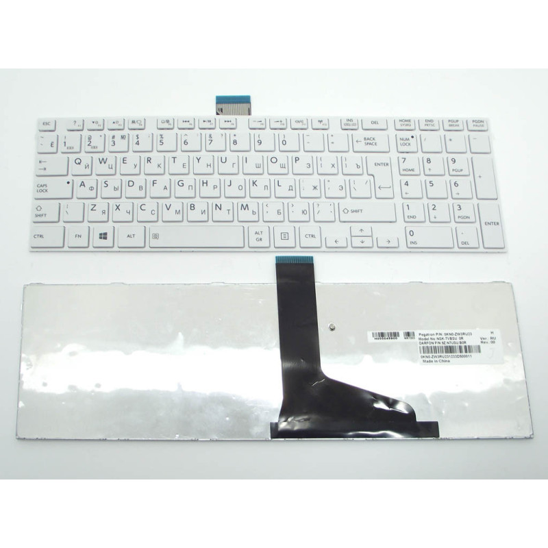 Клавіатура для Toshiba Satellite L850 L855 L870 L875 C850 C855 C870 C875 NSK-TV0SV NSK-TV0SU NSK-TT0SV NSK-TT0SU 9Z.N7USV.00R