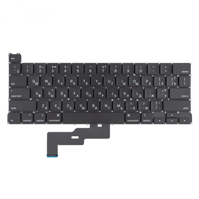 Клавиатура MacBook Pro 13 A2289 2020 года RU UA Black горизонтальный Enter Клавиатура MacBook Pro 13 A2289 2020 года RU UA Black горизонтальный Enter