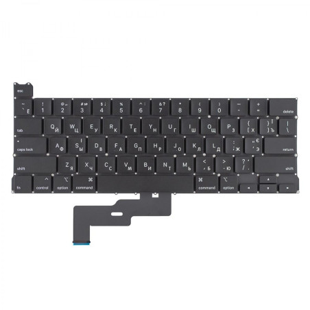Клавіатура MacBook Pro 13 A2289 2020 року RU UA Black горизонтальний Enter