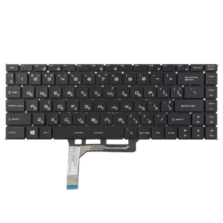 Клавиатура MSI GS65 Stealth GS65VR MS-16Q2 NSK-FDABN 9Z.NEVBN.A0R NSK-FDDBN 9Z.NEVBN.D1D 9Z.NEVBN.A0N 9ZNEVBNA0N