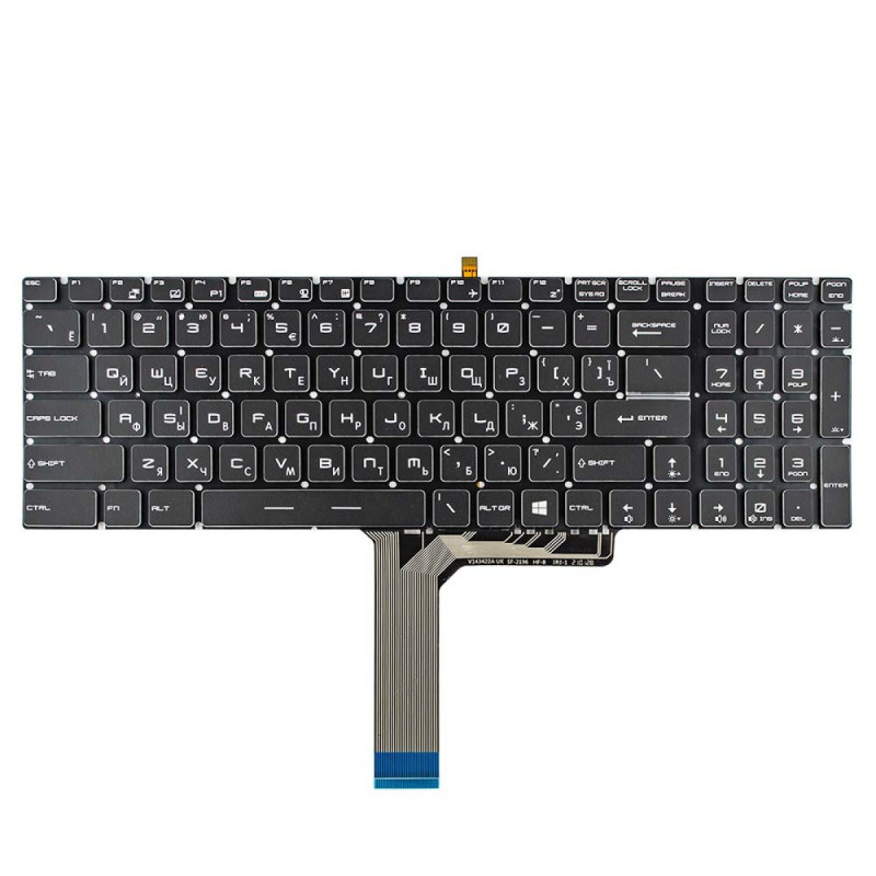 Клавиатура MSI GT72 GS60 GS70 WS60 GE72 GE62 RU UA черная с подсветкой Клавиатура MSI GT72 GS60 GS70 WS60 GE72 GE62 RU UA черная с подсветкой