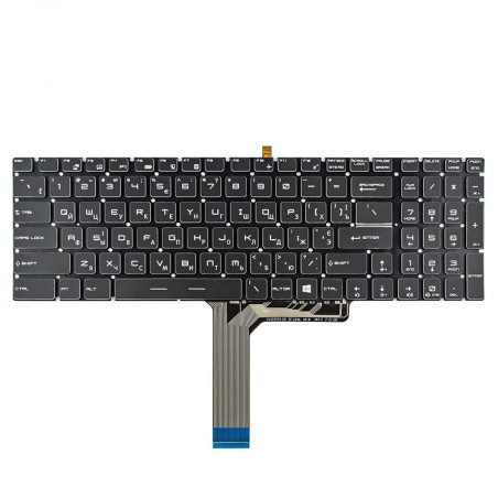 Клавиатура MSI GT72 GS60 GS70 WS60 GE72 GE62 RU UA черная с подсветкой