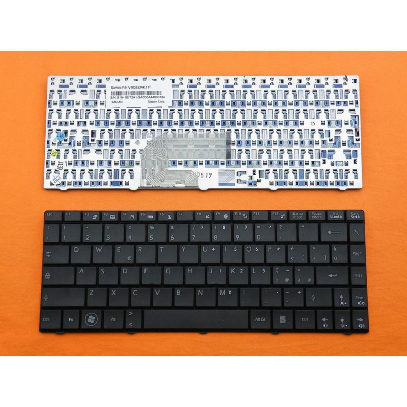Клавіатура MSI X320 X340 X300 BLACK Without foil Italian V103522AK1 S1N-1EIT2A1-SA000A4000126 S1N1EIT2A1SA000A4000126 Клавіатура MSI X320 X340 X300 BLACK Without foil Italian V103522AK1 S1N-1EIT2A1-SA000A4000126 S1N1EIT2A1SA000A4000126