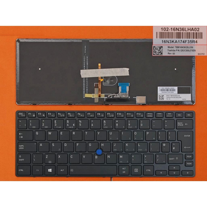 Клавиатура Toshiba Tecra X40-D G83C000J75US TBM16N33USJ356 Клавиатура Toshiba Tecra X40-D G83C000J75US TBM16N33USJ356