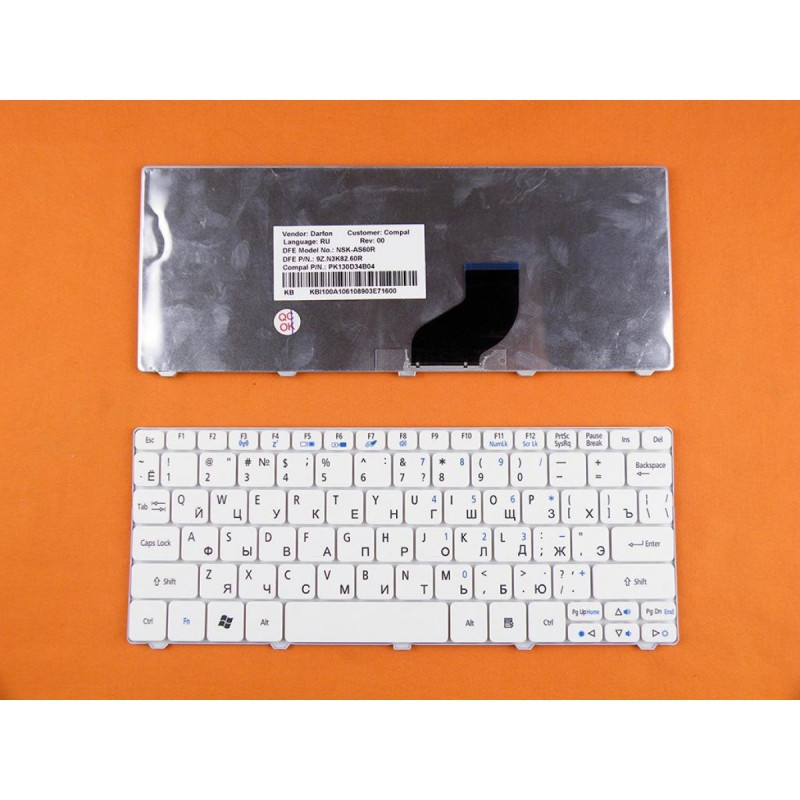Клавиатура Acer Aspire One 521 522 532 D260 D270 Gateway LT21 ZH9 ZE7 ZE6 Aezh9r00010 Asq1d As41d Kb.I100a.086 PK130D