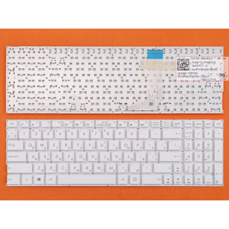 Клавіатура ASUS A556U A556UA A556UB A556UF A556UJ A556UR A556UV A556 X556 R558 OKNBO-6122US0Q AEXJB00110 9Z.N8SSQ 40R Клавіатура ASUS A556U A556UA A556UB A556UF A556UJ A556UR A556UV A556 X556 R558 OKNBO-6122US0Q AEXJB00110 9Z.N8SSQ 40R