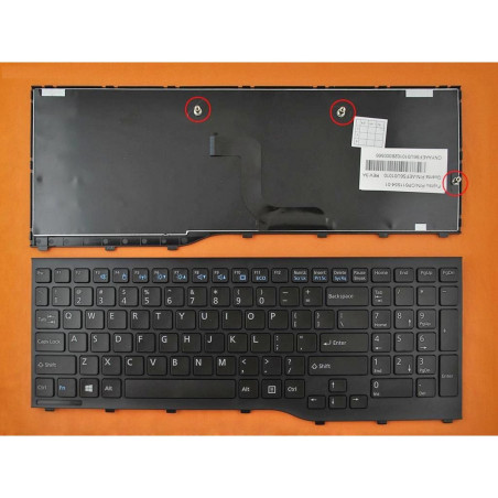 Клавиатура Fujitsu Lifebook Ah552 Black Frame Black Win8