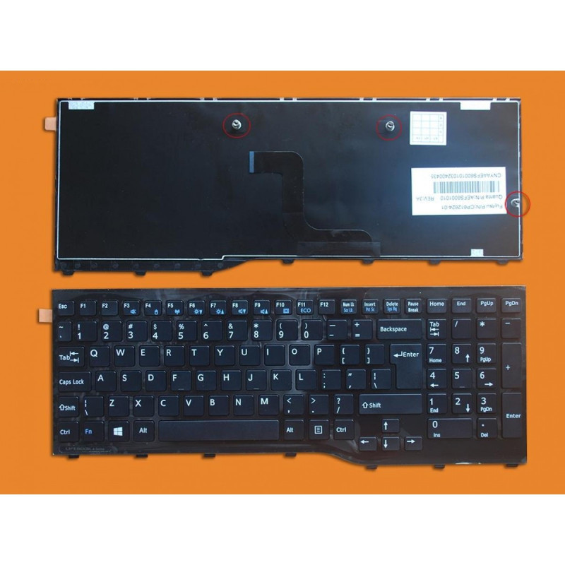 Клавиатура Fujitsu Lifebook Ah552 US Black Big Enter CP581751-01 CP58175101 CP611954-01 CP61195401 Клавиатура Fujitsu Lifebook Ah552 US Black Big Enter CP581751-01 CP58175101 CP611954-01 CP61195401
