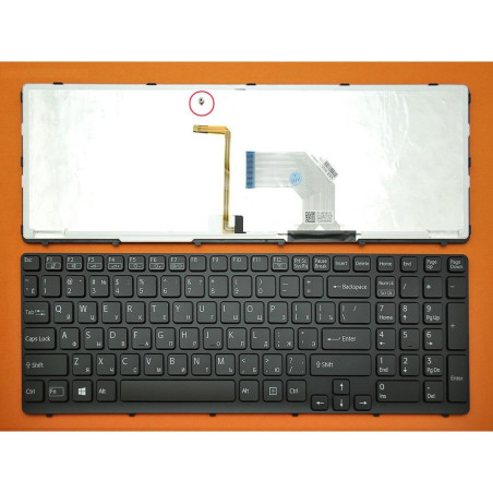 Клавіатура Sony 9Z.N6CSW.H0R NSK-SEHSQ 0R NSK-SEHSW 0R AEHK57002303A 149180791RU MP-11K76RU-920 AEHK8UD32103A 9Z.N6CB