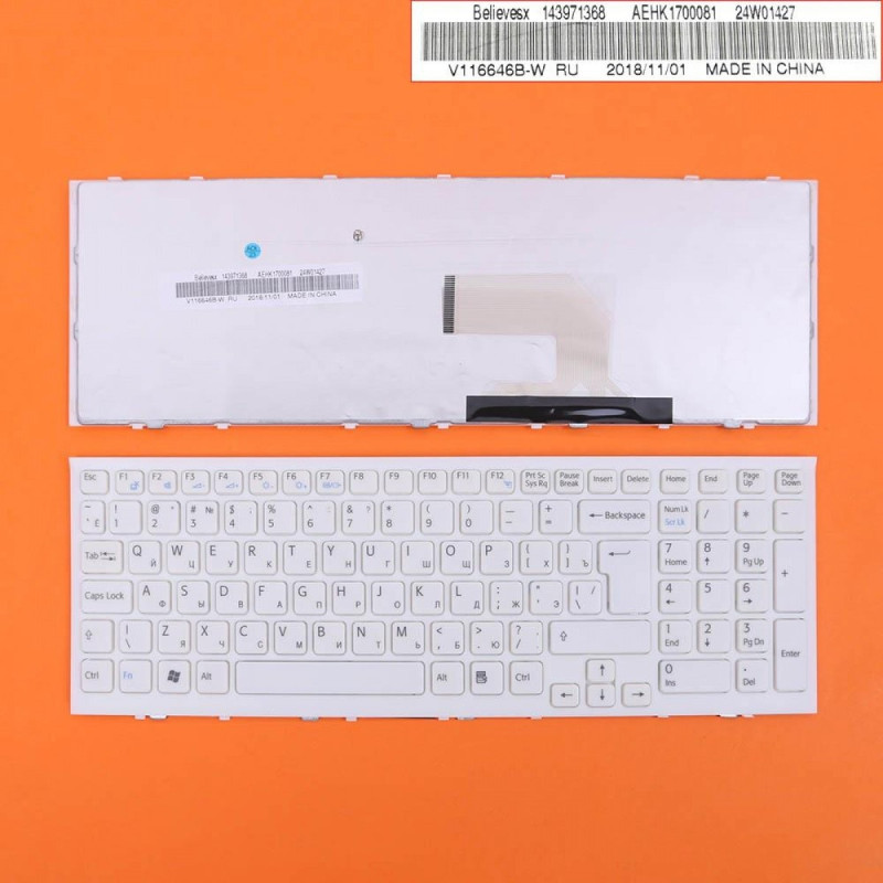 Клавіатура Sony VAIO VPC-EH V116646FS1 Клавіатура Sony VAIO VPC-EH V116646FS1