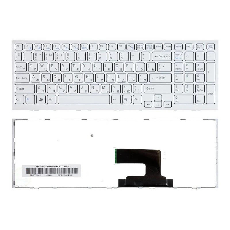 Клавіатура Sony VPC-EH V116646FS1 9Z.N5CSQ.201 SB3SQ AEHK1U00110 148970811 9Z.N5CSQ.301 AEHK1U00120 148971311 Клавіатура Sony VPC-EH V116646FS1 9Z.N5CSQ.201 SB3SQ AEHK1U00110 148970811 9Z.N5CSQ.301 AEHK1U00120 148971311