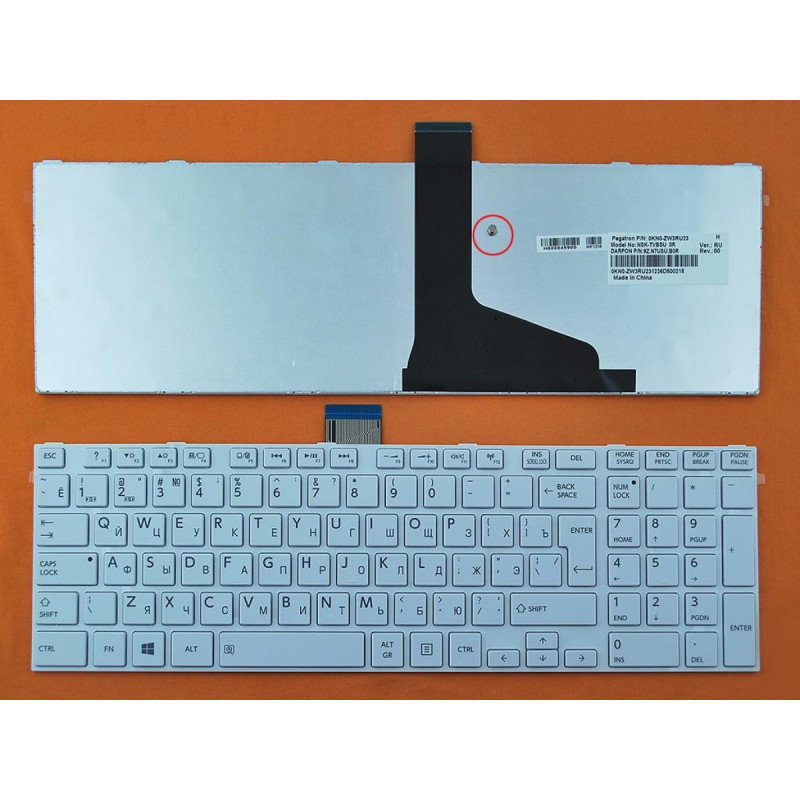 Клавіатура Toshiba 9Z.N7USV.00R 9Z.N7USV.01D 9Z.N7USV.10R NSK-TT0SV NSK-TT1SU NSK-TT1SV NSK-TV0GC NSK-TV0SV NSK-TV1S