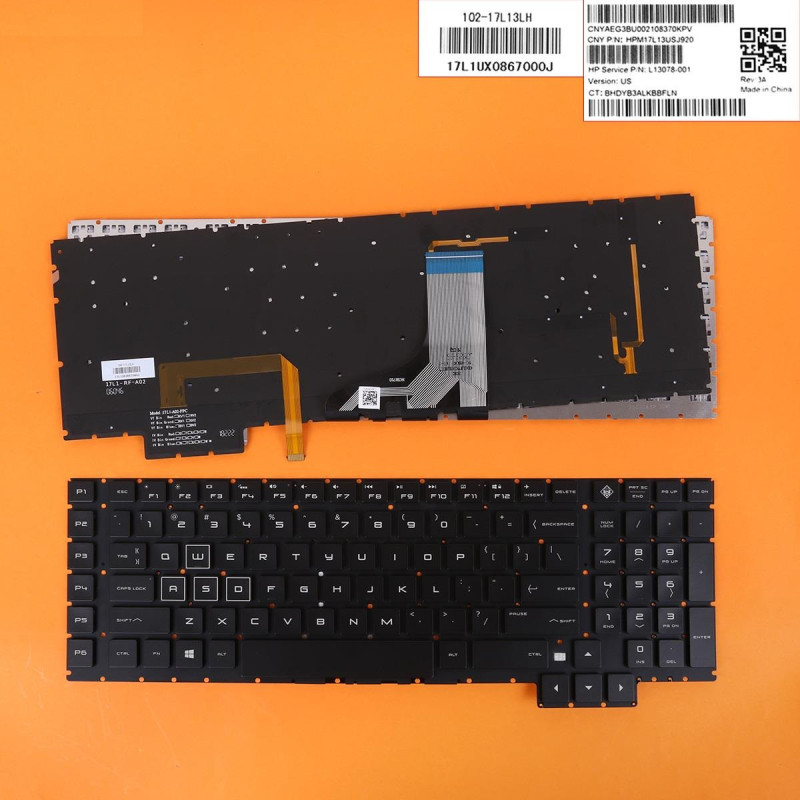 Клавіатура HP Omen 17-AN 17-AN000 17-AN001CA 17-AN008CA 17-AN010CA 17-AN020CA L13078-001 HPM17L13USJ920 Клавіатура HP Omen 17-AN 17-AN000 17-AN001CA 17-AN008CA 17-AN010CA 17-AN020CA L13078-001 HPM17L13USJ920
