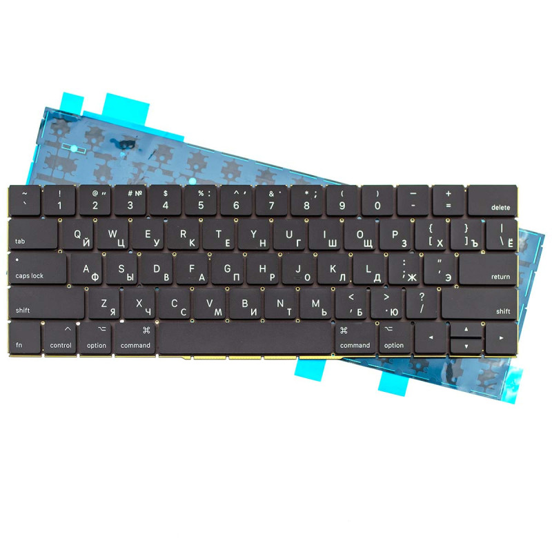 Клавіатура Apple MacBook Pro 13.3 A1706 RU чорна з підсвіткою Клавіатура Apple MacBook Pro 13.3 A1706 RU чорна з підсвіткою