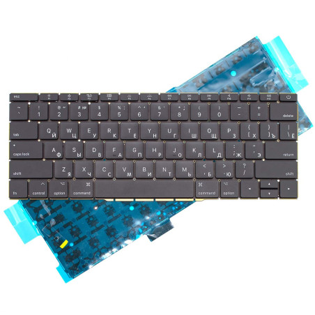 Клавіатура Apple MacBook Pro 13.3 A1708 RU чорна з підсвіткою