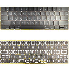 Клавиатура Apple MacBook Pro A1707 15 RU черная с подсветкой