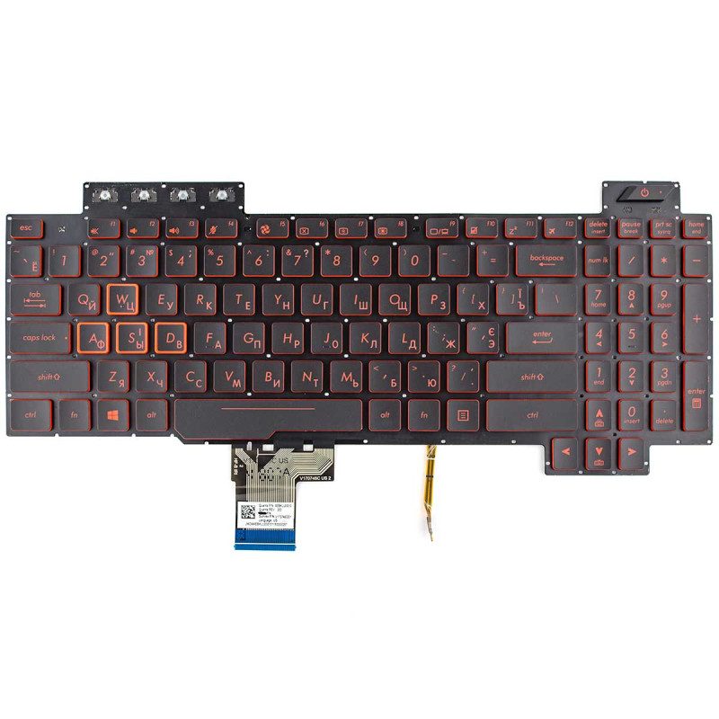 Клавиатура Asus FX504 FX505 FX705 FX80 V170746GS1 AEBKLU03010 90NR00J2-R31UA1 90NR00J2-R31RU1 90NR00J2-R31US1 90NR00J Клавиатура Asus FX504 FX505 FX705 FX80 V170746GS1 AEBKLU03010 90NR00J2-R31UA1 90NR00J2-R31RU1 90NR00J2-R31US1 90NR00J