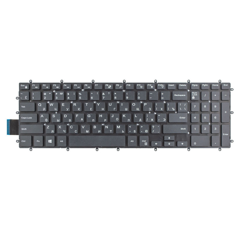 Клавиатура Dell 490085070C0R 9Z.N9RSW.00R 9Z.N9RSW.C0R AEZHJ700020 DLM15L2 NSK-EC0BC NSK-EC0SC NSK-EC4BW NSK-R7CSQ 0R