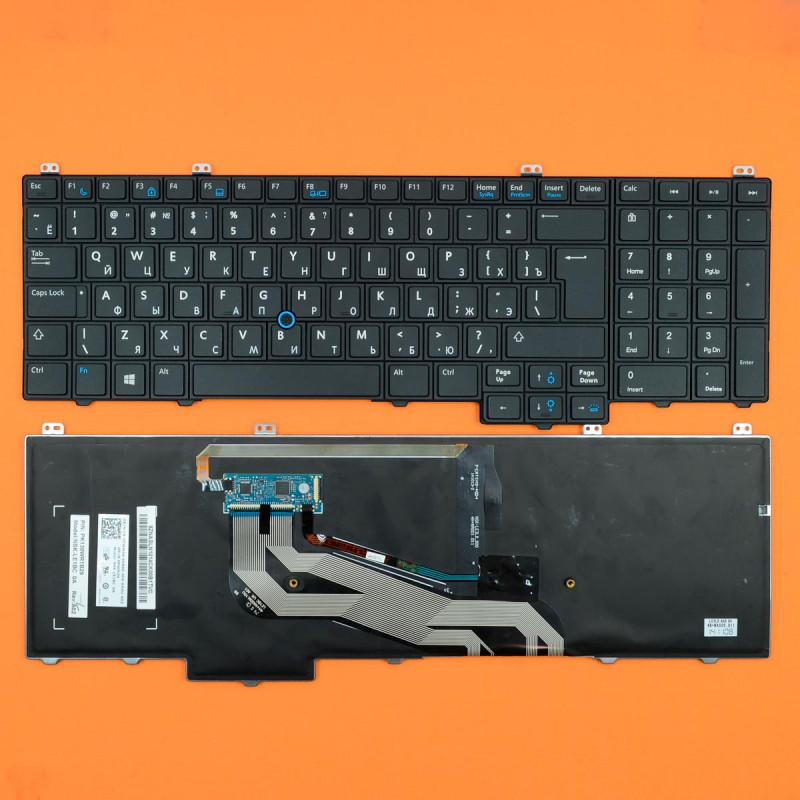 Клавиатура Dell Latitude E5540 PK130WR1B16 NSK-LE1BC 09R8FR Клавиатура Dell Latitude E5540 PK130WR1B16 NSK-LE1BC 09R8FR