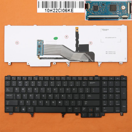 Клавиатура Dell DW0UC 9Z.N5NUC.01E 0CR6XP PK130FH1A21 0YVX4C NSK-DW0BC 0HG3G3 HG3G3 PK130FH1D17 M8F00 0M8F00