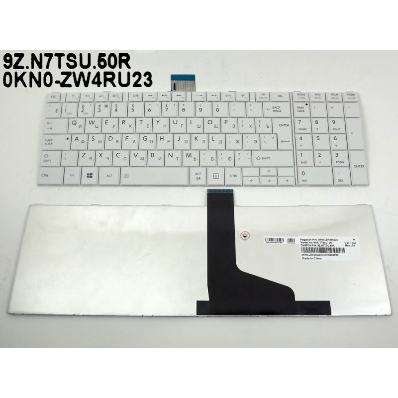 Клавиатура для ноутбука Toshiba 9Z.N7USU.00R 9Z.N7TSV.00R 9Z.N7TSU.00R 0KN0-ZW3RU03 0KN0-ZW4RU03 6037B0068102 6037B0068208 TT0S Клавиатура для ноутбука Toshiba 9Z.N7USU.00R 9Z.N7TSV.00R 9Z.N7TSU.00R 0KN0-ZW3RU03 0KN0-ZW4RU03 6037B0068102 6037B0068208 TT0S