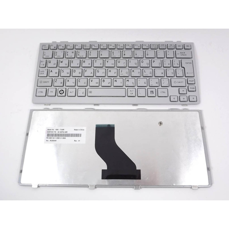 Клавиатура Toshiba Satellite NB200 NB205 NB250 NB255 NB305 9Z.N2P82.00R 9Z.N3D82.001 NSK-TJ00R NSK-TK001 PK130801A00 PK130811A1