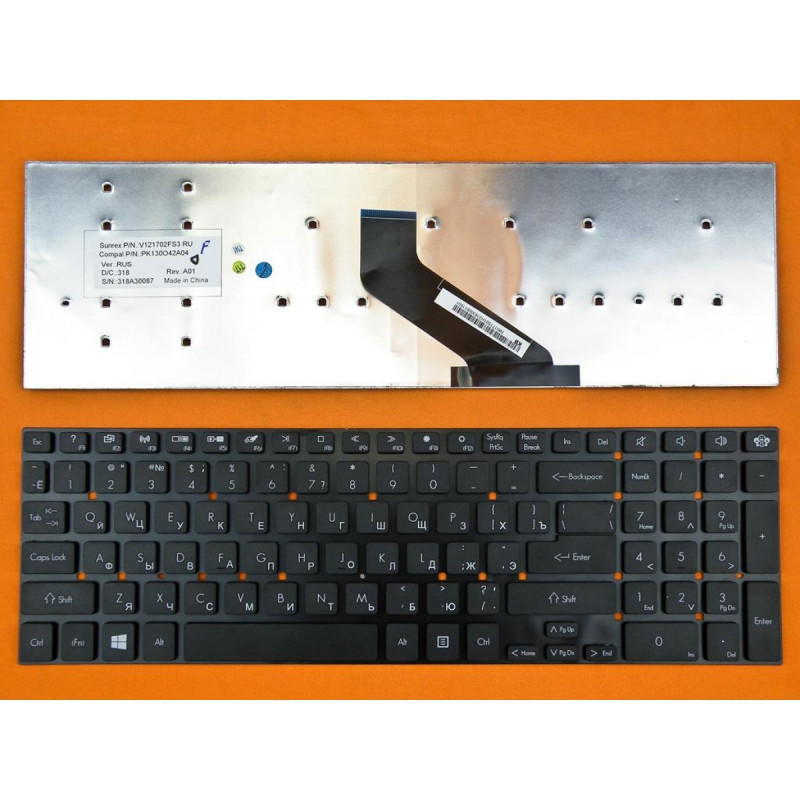 Клавиатура Gateway Nv55 NV57 NV75 NV77 Packard Bell LS11 LS13 TS11 MP-10K36P0-698 PK130HQ1A17 PK130HJ1B04 PK130HQ1A04