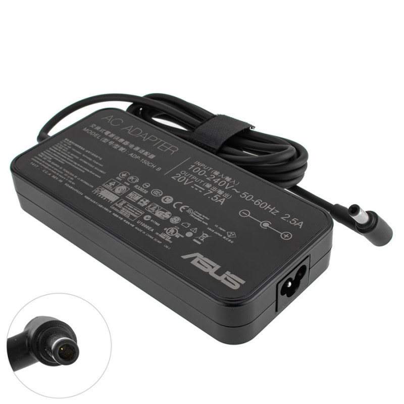 Блок питания ASUS 20V 7.5A 150W для ноутбука 6.0*3.7 мм 6.0 3.7 зарядное устройство адаптер сетевой адаптер 20 V 7.5 A 150 W