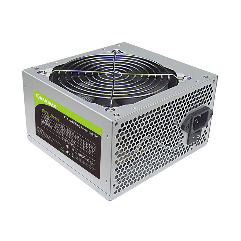 Блок питания GameMax 500W для ноутбука Model GM-500 120mm FAN PFC ATX 12V V2.3 1x20 1x8pin 2x4PIN 3xSATA 1x6pin 500 W 120 mm Блок питания GameMax 500W для ноутбука Model GM-500 120mm FAN PFC ATX 12V V2.3 1x20 1x8pin 2x4PIN 3xSATA 1x6pin 500 W 120 mm