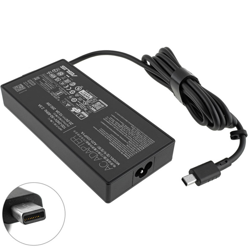 Блок живлення ASUS 20V 10A 200W для ноутбука зарядний пристрій адаптер мережевий адаптер 20 V 10 A 200 W