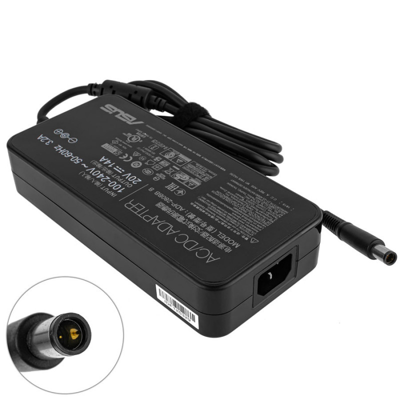 Блок живлення ASUS 20V 14A 280W для ноутбука 7.4*5.0 мм 7.4 5.0 зарядний пристрій адаптер мережевий адаптер 20 V 14 A 280 W