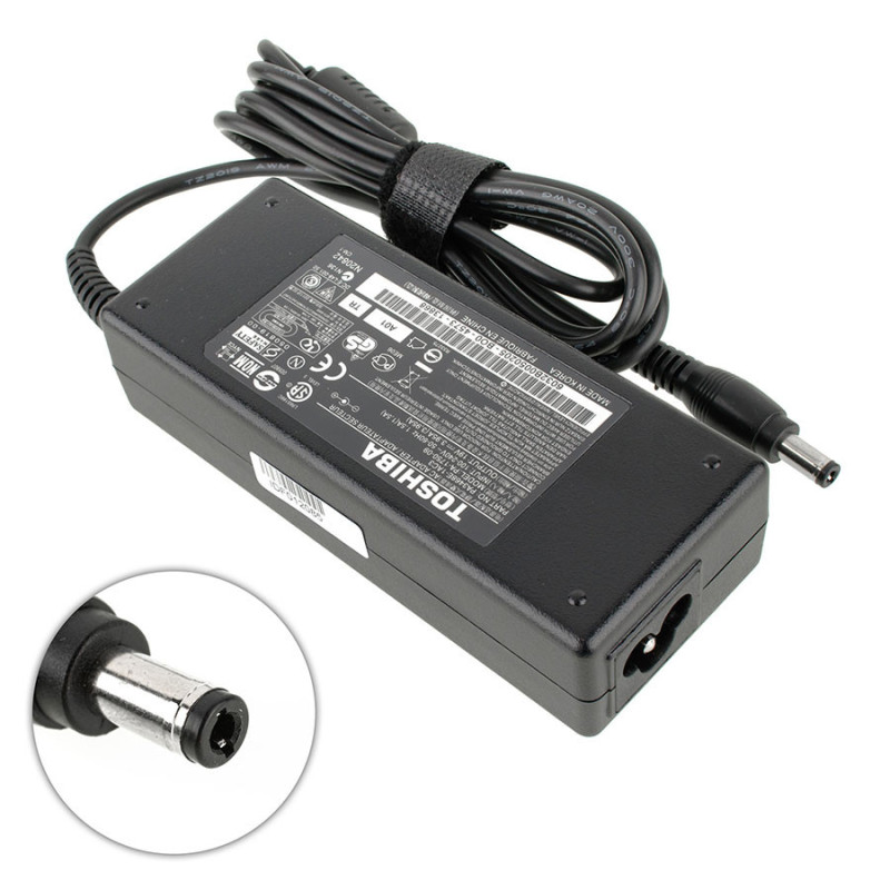 Блок живлення TOSHIBA 19v 3.95a 75w для ноутбука 5.5*2.5 мм 5.5 2.5 зарядний пристрій адаптер мережевий адаптер 19 V 3.95 A 75 W