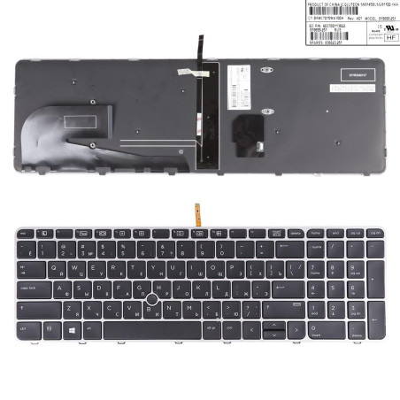 Клавиатура HP EliteBook 755 G3 850 G3 850 G4 ZBook 15u G3 G4 6037B0113822 819899-251 821156-001 SN9145PS1 SG-81130-XU