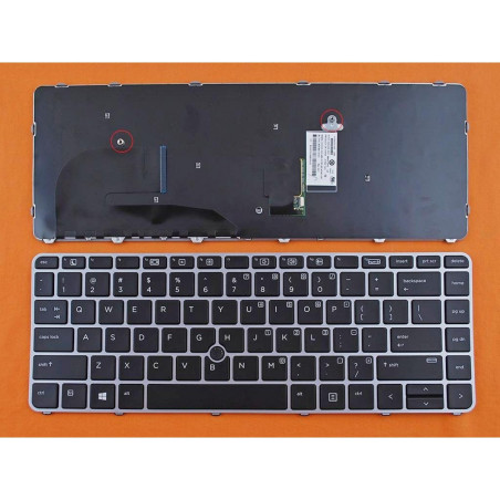 Клавиатура HP EliteBook 840 G3 9Z.NCHBV.201 6037B0113201 819876-001 836307-001 NSK-CY3PV 9Z.NCHPV.301 6037B0113101 81