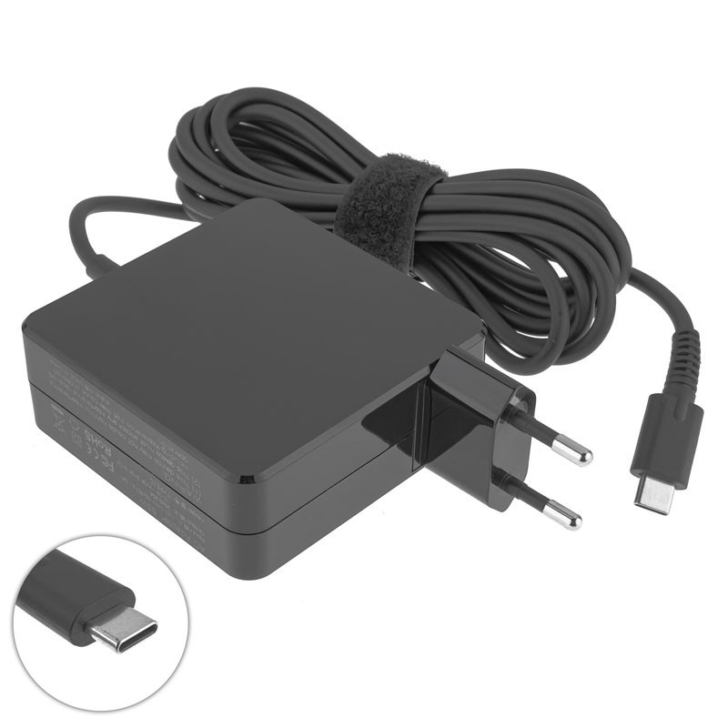 Блок живлення 65W ля ноутбука TYPE-C зарядний пристрій адаптер мережевий адаптер TYPE C 65 W