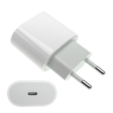Блок живлення APPLE 18W ля ноутбука TYPE-C зарядний пристрій адаптер мережевий адаптер TYPE C 18 W