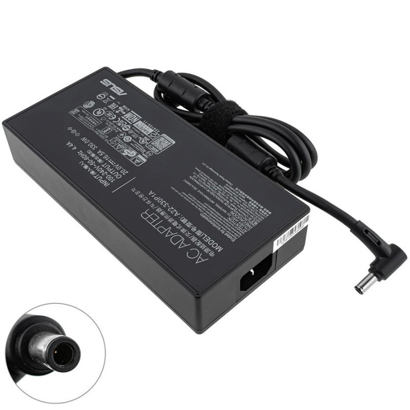 Блок живлення ASUS 20v 16.5a 330w для ноутбука 6.0*3.7 мм 6.0 3.7 зарядний пристрій мережевий адаптер 20 V 16.5 A 330 W