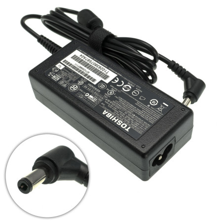 Блок живлення TOSHIBA 19v 3.42a 65w для ноутбука 5.5*2.5 мм 5.5 2.5 зарядне облаштування PA - 1650-21 мережевий адаптер 19 V 3.4