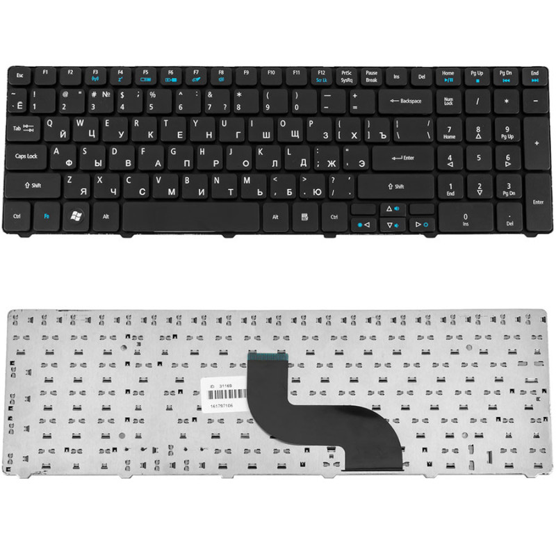 Клавиатура для ACER ноутбука совместима с большим количеством моделей AS 5236 5336 5410 5538 5553 EM E440 E640 E730 G640