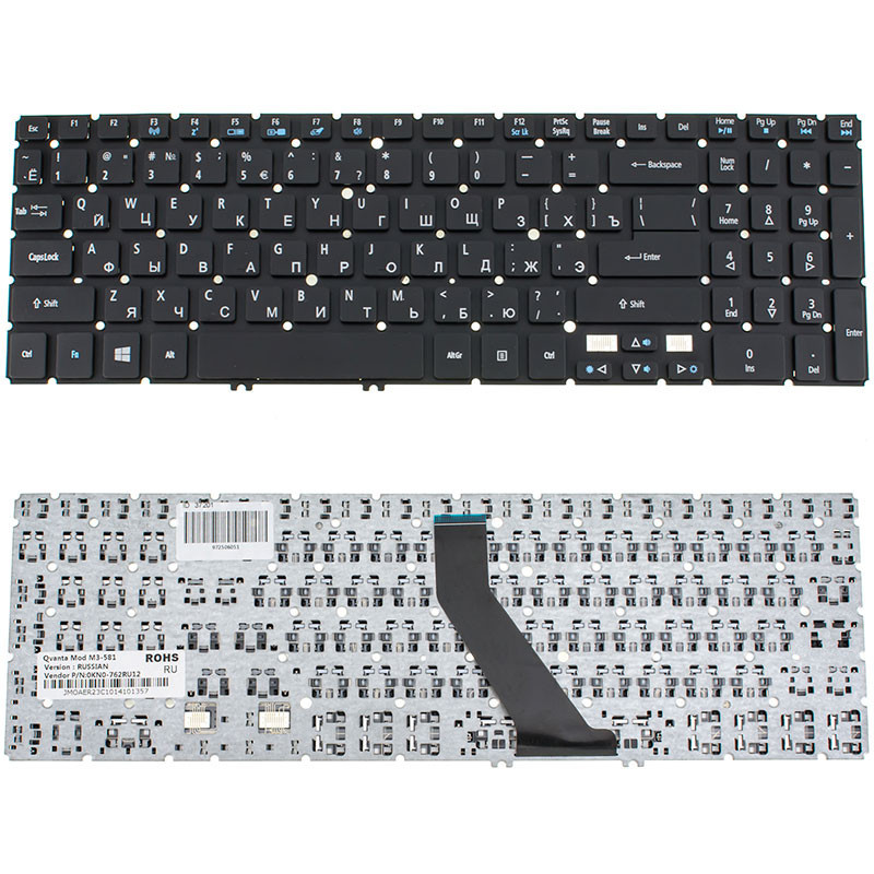 Клавиатура для ACER ноутбука совместима с большим количеством моделей AS M3-581 M5-581 V5-531 V5-551 V5-571 581 M5 V5 551 571