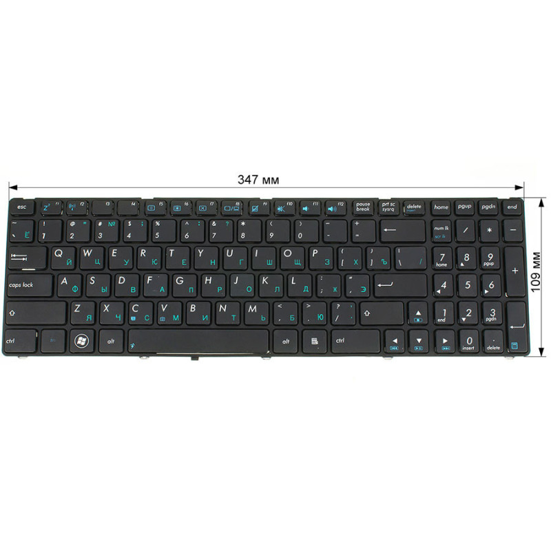 Клавіатура для ASUS ноутбука сумісна з великою кількістю моделей A52 K52 X54 N53 N61 N73 N90 P53 X54 X55 X61 K52 version