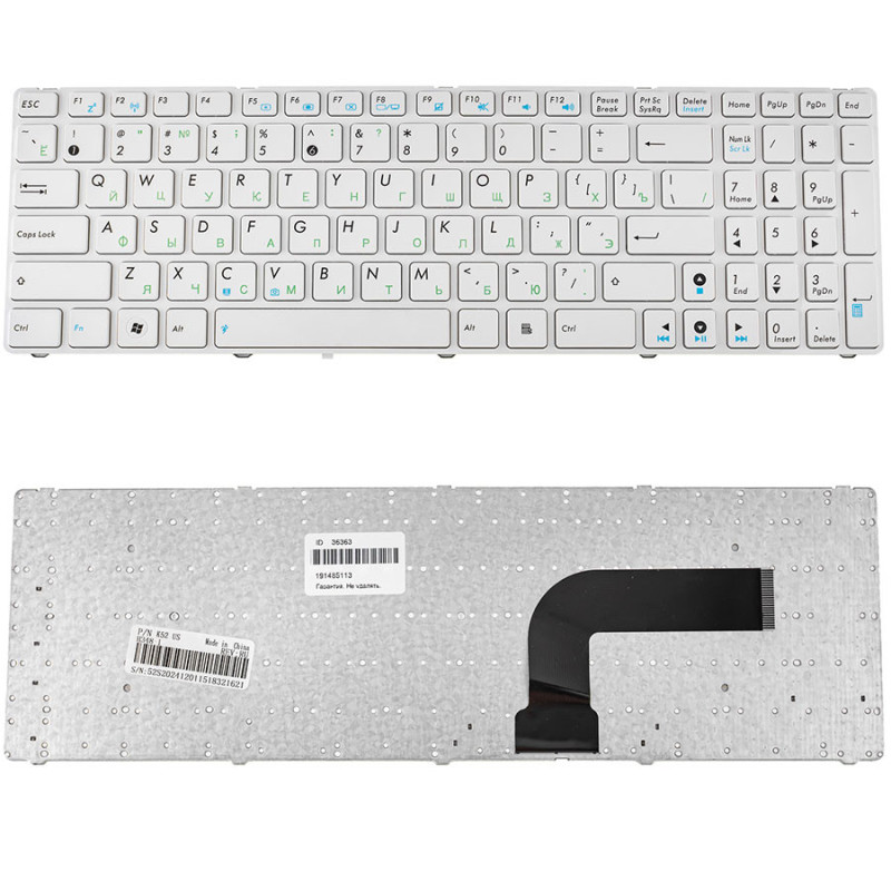 Клавіатура для ASUS ноутбука сумісна з великою кількістю моделей A52 K52 X54 N53 N61 N73 N90 P53 X54 X55 X61 K52 version Клавіатура для ASUS ноутбука сумісна з великою кількістю моделей A52 K52 X54 N53 N61 N73 N90 P53 X54 X55 X61 K52 version