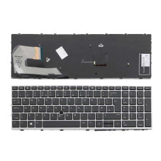 Клавиатура HP Elitebook 850 G5 G6 755 G5 ZBook 15u G5 G6 6037B0136114 6037B0136001 L12000-001 HPM17G2 L14367-001 L120
