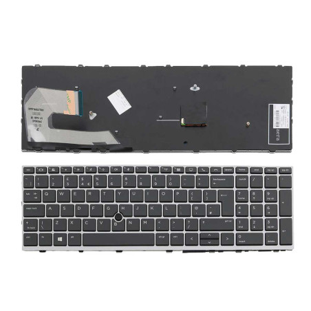 Клавиатура HP Elitebook 850 G5 G6 755 G5 ZBook 15u G5 G6 6037B0136114 6037B0136001 L12000-001 HPM17G2 L14367-001 L120