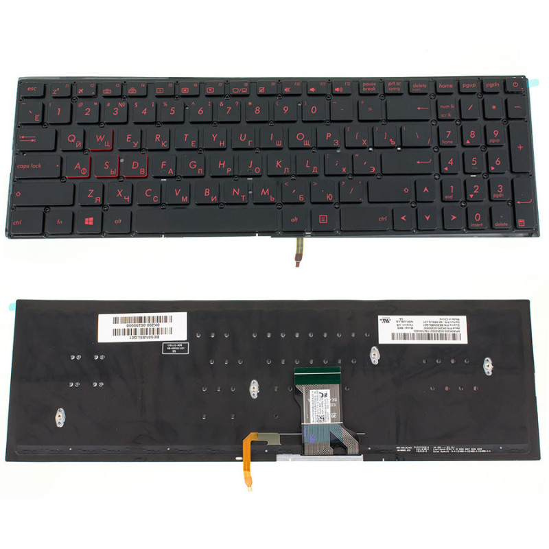 Клавіатура для ASUS ноутбука сумісна з моделями G501 N501