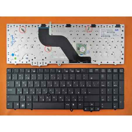 Клавиатура HP EliteBook 8540W PK1307G1A06 PK1307G2A06 V103202CS1 MP-09A83SU6698 595790-001 595790-061 595790-FL1 5957